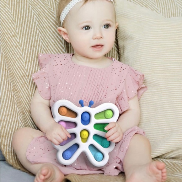 Simple Dimple Digits Popper Push Bubble Large Colorful Pop Fidget Toy Bigger But - Picture 3 of 8